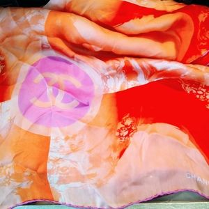 Chanel silk scarf